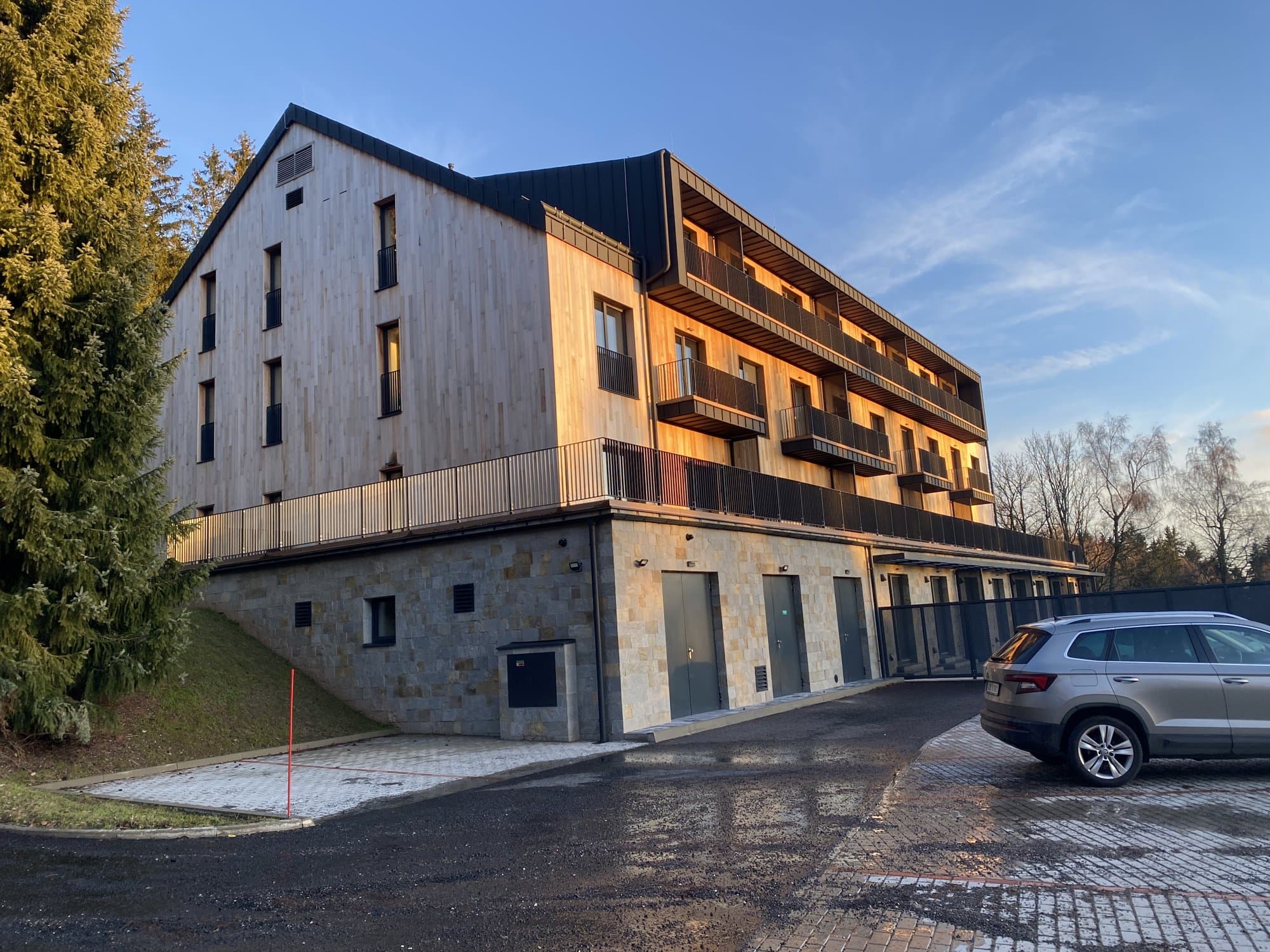 Exteriér budovy Lodge Benecko